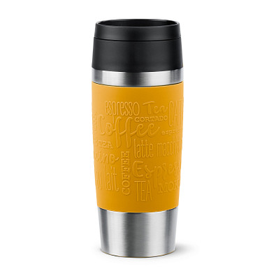 EMSA Travel Mug Isolierbecher Classic, 360 ml, senfgelb