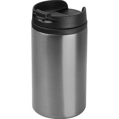 Trinkbecher aus Metall, 250 ml, grau