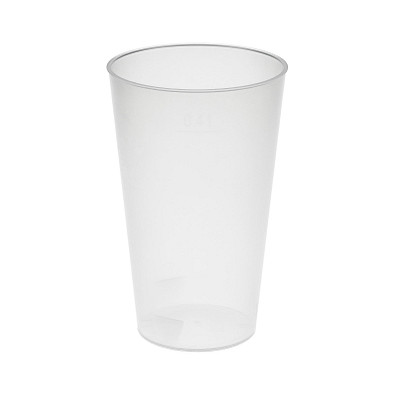 Trinkbecher Vital, 400 ml, transparent-milchig