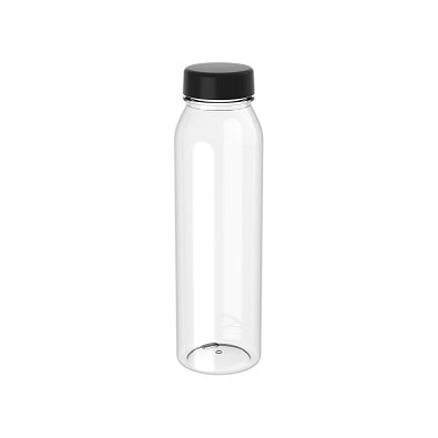 Trinkflasche Active Refresh, 650 ml, transparent/schwarz