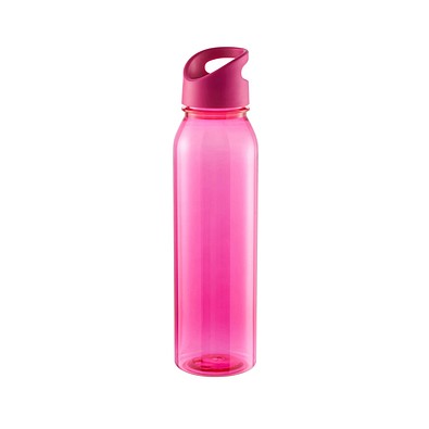 Trinkflasche Active Wave, 650 ml , RENEW, transparent-pink/pink