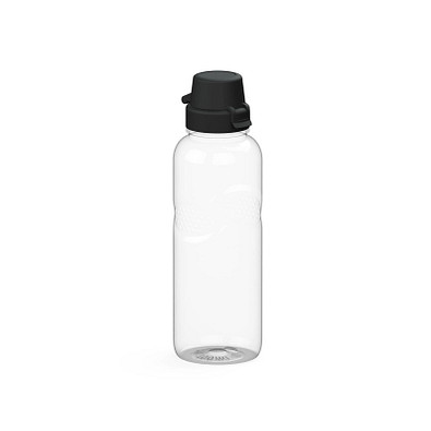 Trinkflasche Carve School, 700 ml, RENEW, transparent/schwarz