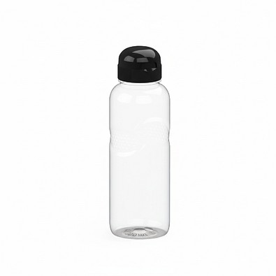 Trinkflasche Carve Sports, 700 ml, transparent/schwarz