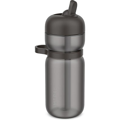 trinkflasche flip sport 600 ml - graphite black , schwarz