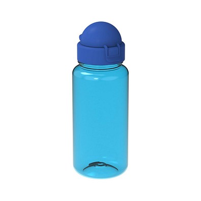 Trinkflasche Junior, 400 ml, transparent-blau/standard-blau PP
