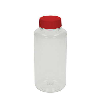 Trinkflasche Refresh, 700 ml, transparent/rot