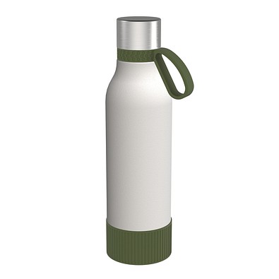 Trinkflasche RETUMBLER-myTOULON II 820, weiß/dunkelgrün/dunkelgrün