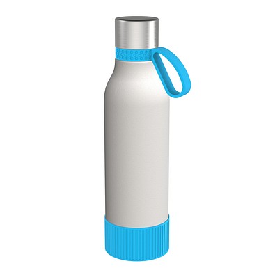 Trinkflasche RETUMBLER-myTOULON II 820, weiß/hellblau/hellblau