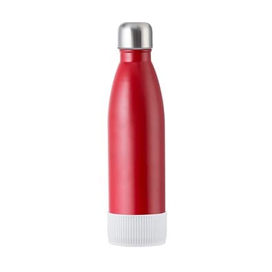 Trinkflasche RETUMBLER-myTOULON, rot, Sleeve weiß