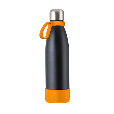 Trinkflasche RETUMBLER-myTOULON, schwarz/orange/orange