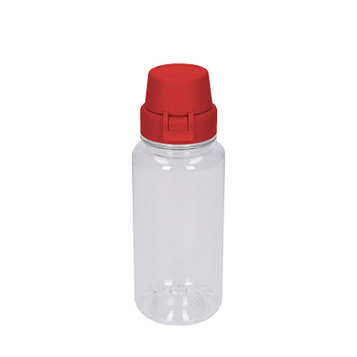 Trinkflasche School, 400 ml, transparent/rot Trinkflasche School, 400 ml, transparent/rot
