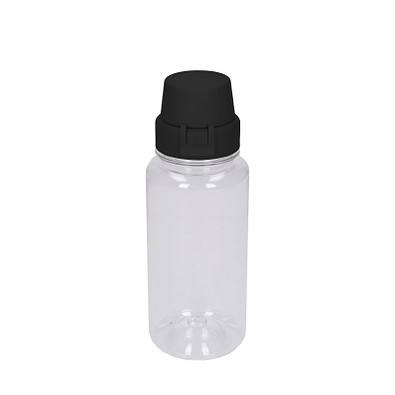 Trinkflasche School, 400 ml, transparent/schwarz