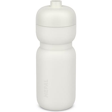 trinkflasche squeeze sport 600 ml - ceramic white , weiß