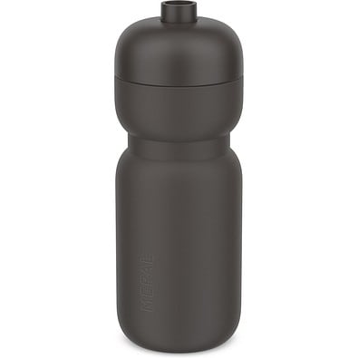 trinkflasche squeeze sport 600 ml - graphite black , schwarz