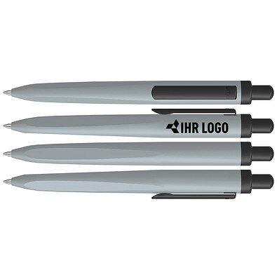 uma® Metall-Kugelschreiber TRION, hellgrau