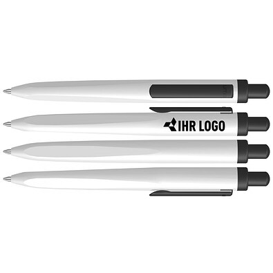 uma® Metall-Kugelschreiber TRION, weiss