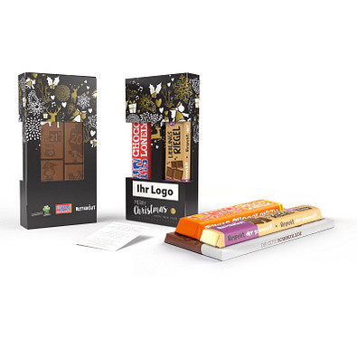 Triple Heroes in Werbekartonage, Bunt