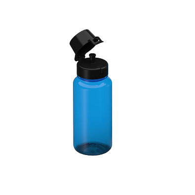 Tritan Trinkflaschen, 400 ml, transparent-blau Tritan Trinkflaschen, 400 ml, transparent-blau
