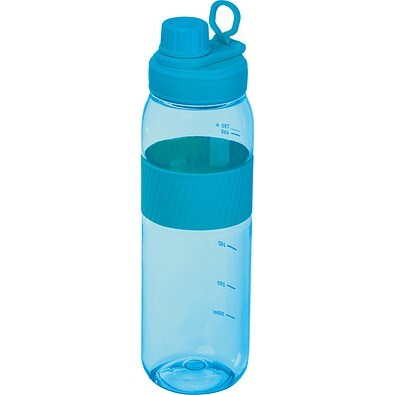 Tritan Trinkflasche mit Silikongriff LUCREZIA, hellblau