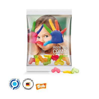 Trolli Fruchtgummi Maxitüte, 50 g, Fahrrad, inkl. Druck, Folie transparent