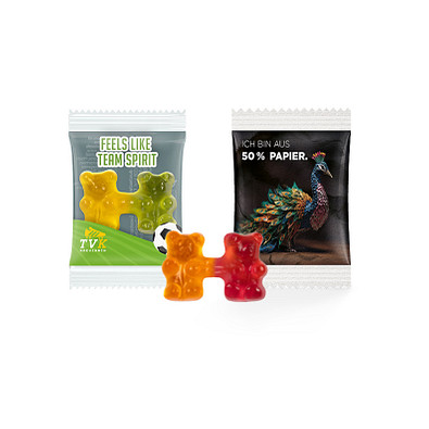 Trolli Team Gummibärchen Premium, inkl. Druck, transparente Folie