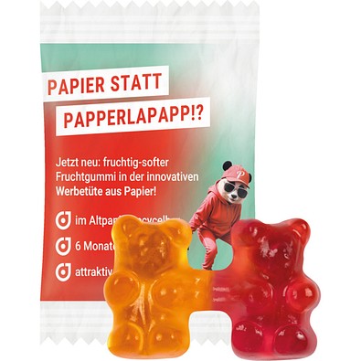 Trolli Team Gummibärchen Premium, recyclingfähiges Papier weiß, inkl. Druck