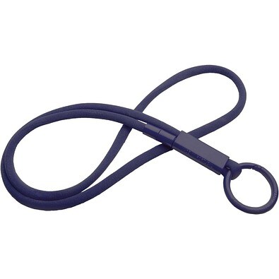 Tubyard Lanyard mit Band aus recyceltem Kunststoff, mondlichtblau