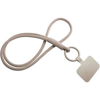 Tubyard Lanyard mit Telefonhalterung und elastischem Band, kaffeebraun