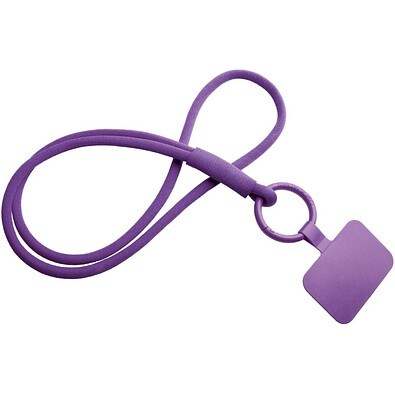 Tubyard Lanyard mit Telefonhalterung und elastischem Band, lila