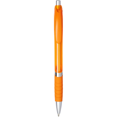 Turbo Kugelschreiber mit Gummigriff, orange Turbo Kugelschreiber mit Gummigriff, orange