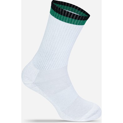 Two Tone Tennissocken, 37-41, White / Black / Green