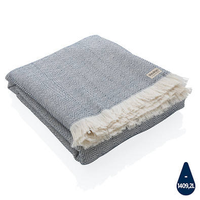 Ukiyo Hisako AWARE™ Four Seasons Handtuch/Decke 100x180cm, navy blau
