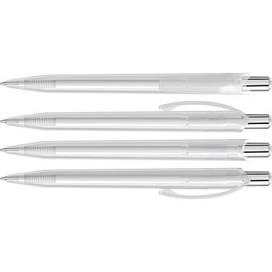 uma® BEAT transparent Druckkugelschreiber, klar
