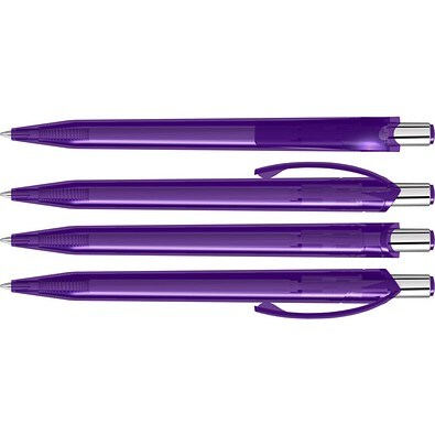 uma® BEAT transparent Druckkugelschreiber, violett