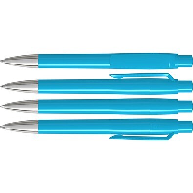 uma® BLOOM SI Druckkugelschreiber, cyan