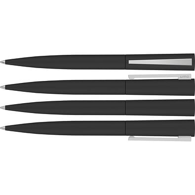uma® BRUSH GUM Drehkugelschreiber, schwarz