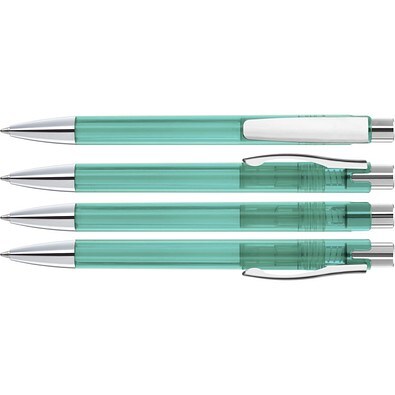 uma® CANDY transparent M SI Druckkugelschreiber, petrol