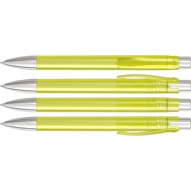 uma® CANDY transparent SI Druckkugelschreiber, gelb
