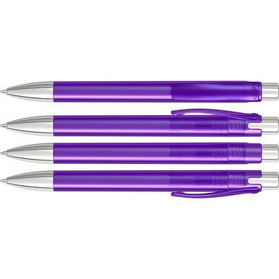 uma® CANDY transparent SI Druckkugelschreiber, violett