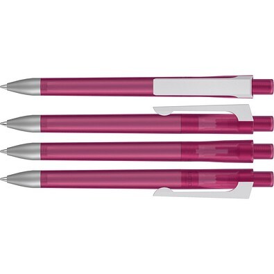 uma® CHECK frozen KG SI Druckkugelschreiber, magenta
