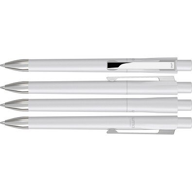 uma® CHECK M-SI Druckkugelschreiber, weiss