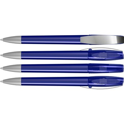 uma® CHILL C transparent SI Drehkugelschreiber, dunkelblau
