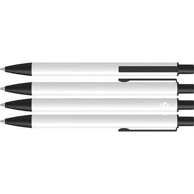uma® GROOVE M RECY Druckkugelschreiber, weiss