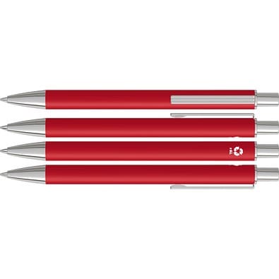uma® GROOVE RECY Druckkugelschreiber, rot