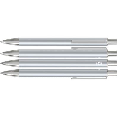uma® GROOVE RECY Druckkugelschreiber, silber