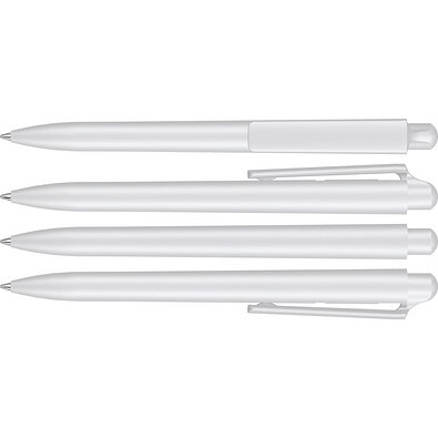 uma® JUMP Druckkugelschreiber, weiss