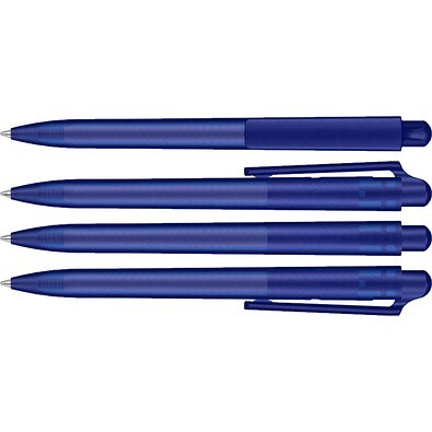 uma® JUMP frozen Druckkugelschreiber, dunkelblau