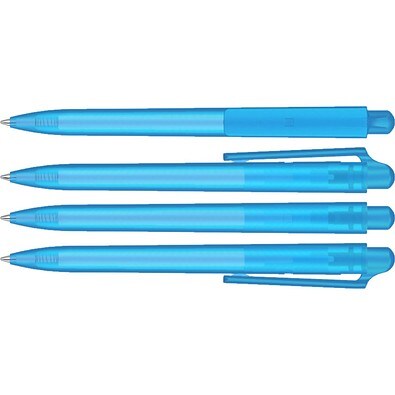 uma® JUMP frozen Druckkugelschreiber, hellblau
