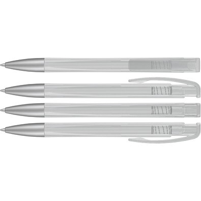 uma® LINEO frozen SI Druckkugelschreiber, klar