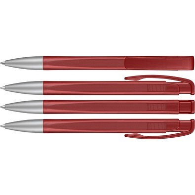 uma® LINEO frozen SI Druckkugelschreiber, rot